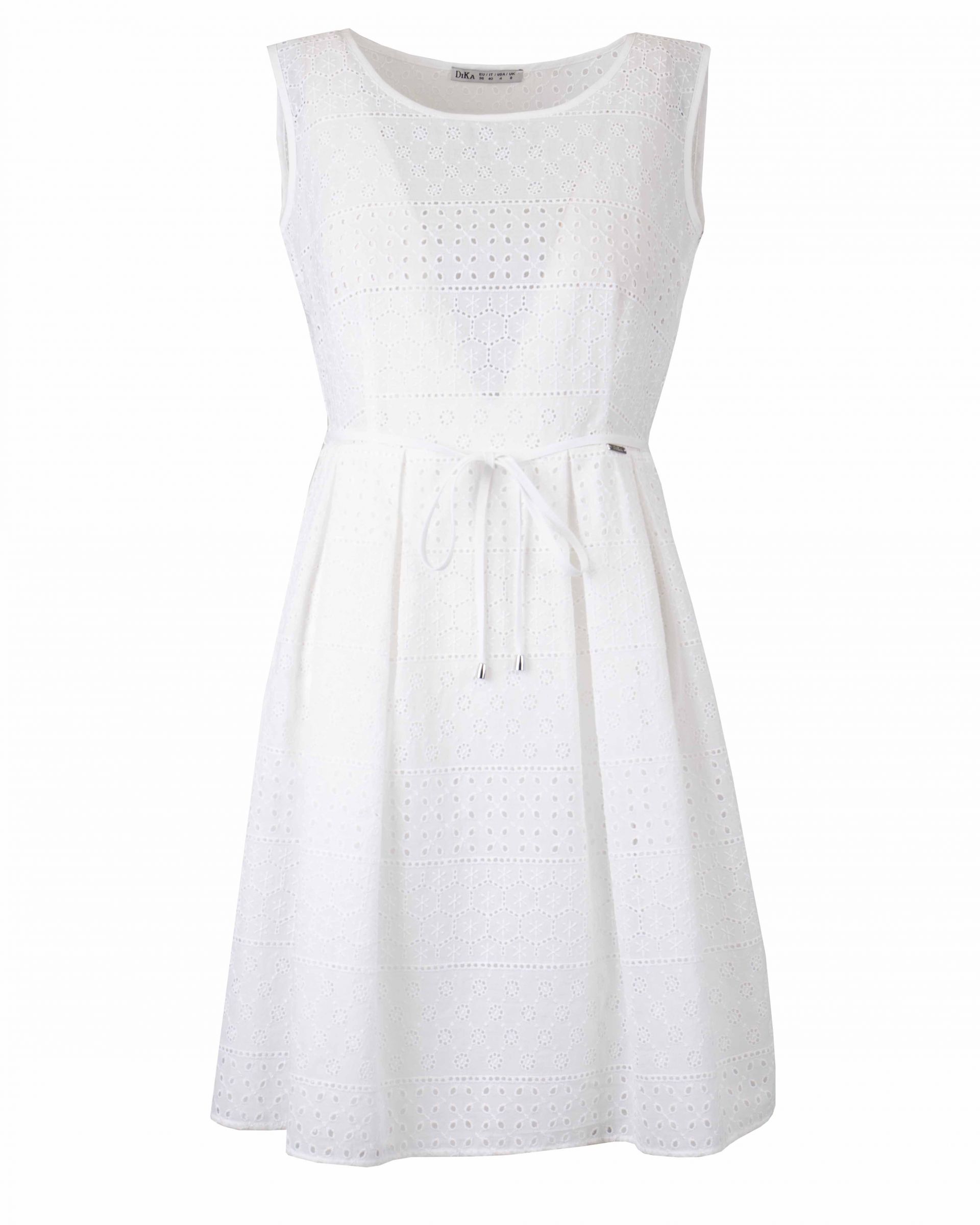 Cotton dress with English embroidery 0